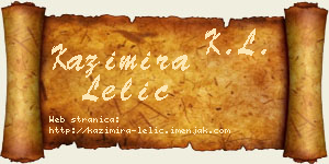 Kazimira Lelić vizit kartica